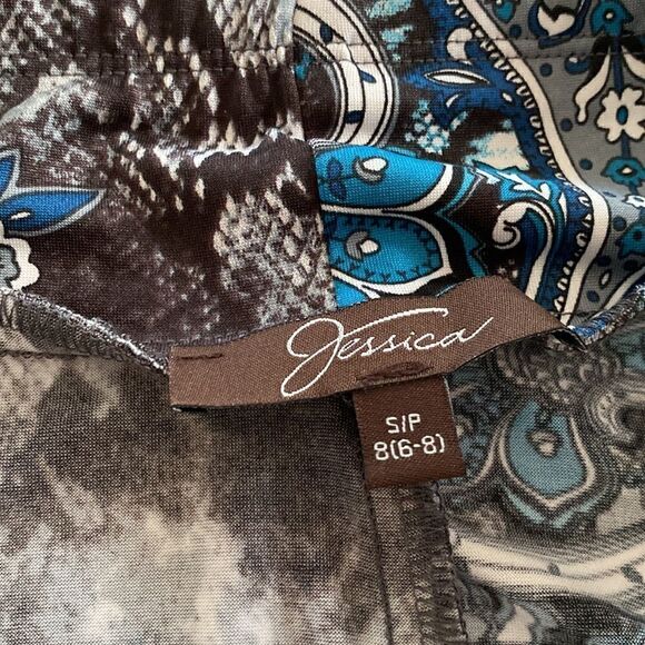 Jessica Paisley Design A Line Skirt Sz S - Picture 8 of 9